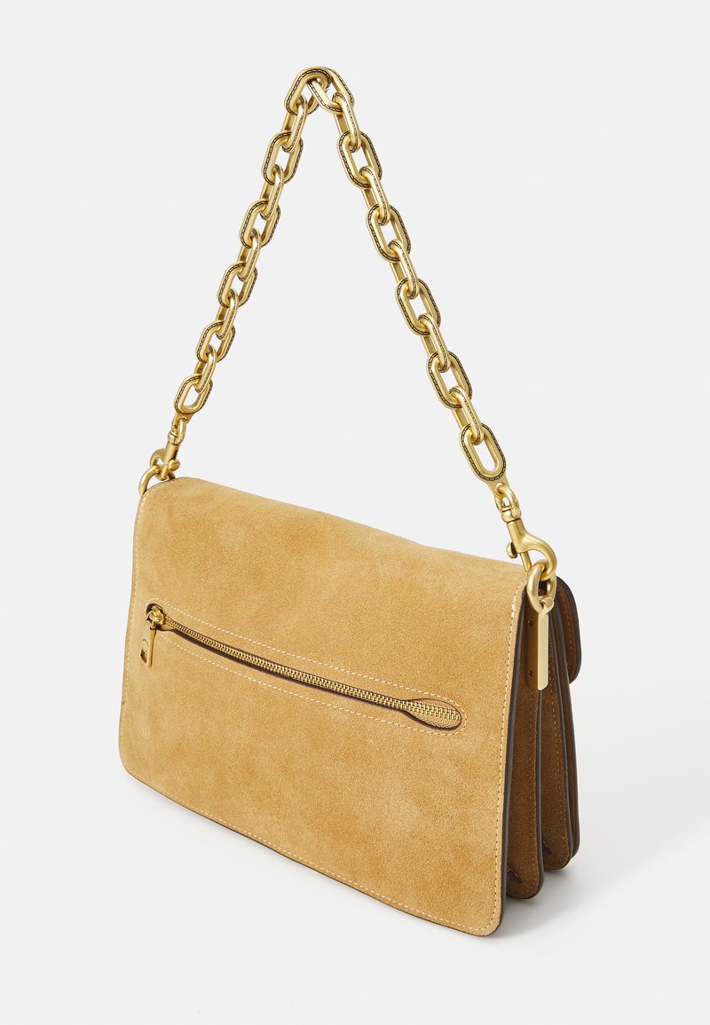 Chala Crossbody Bag For Women – Sand Canvas Messenger Purse With Golden Retriever Patch, Adjustable Strap
