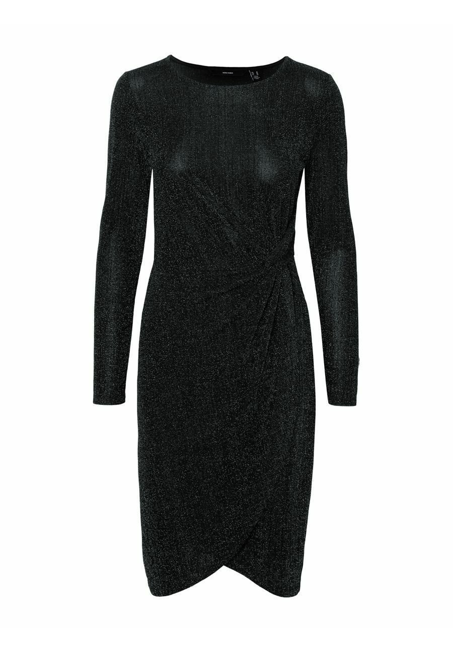 Vero Moda Glitzer Cocktailkleid Festliches Kleid Black Schwarz Zalando De 