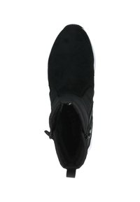 Caprice G-WEITE TEDDY - Botines de cuña - black comb