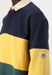GANT 75TH ANNIVERSARY CAPSULE - SWEAT COLOR BLOCK HEAVY RUGGER - Sweatshirt - evening blue