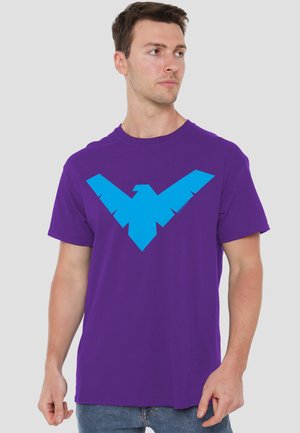 Cotton Soul, BATMAN NIGHTWING SYMBOL - T-Shirt print - purple
