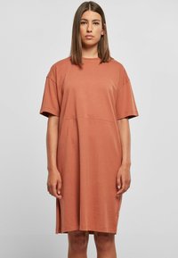 Urban Classics - Jersey dress - terracotta Thumbnail Image 1