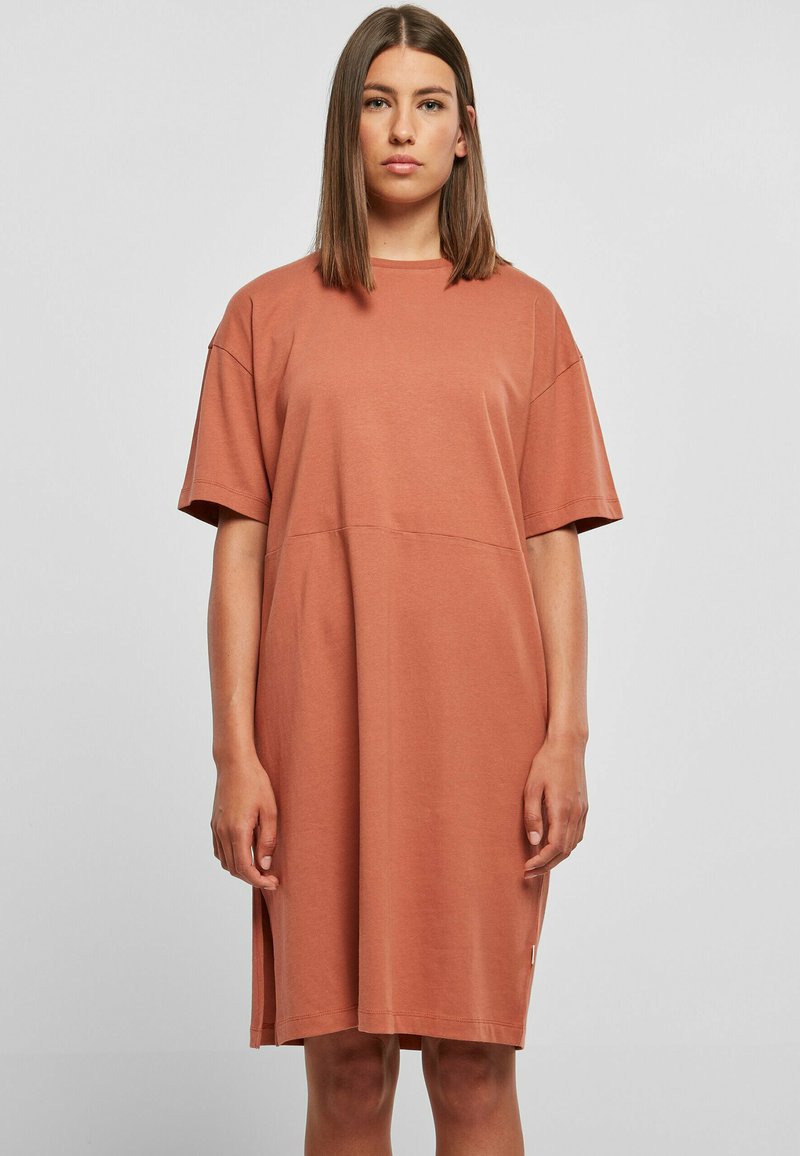 Urban Classics - Jersey dress - terracotta, Enlarge