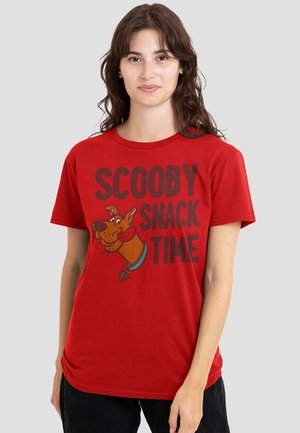 Cotton Soul, SCOOBY DOO! THE SNACK TIME - Print T-shirt - red