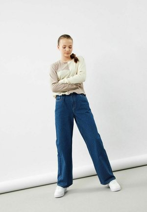 WIDE LEG - Flared Jeans - dark blue denim