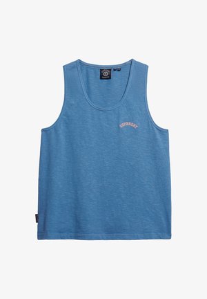 Superdry & Co, ESSENTIAL LOGO GARMENT DYE - Top - copen blue