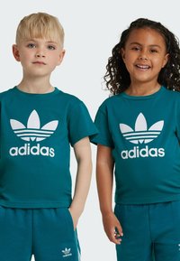 adidas Originals TREFOIL - T-shirt med print - legacy teal