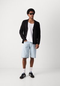 Lindbergh BUTTON CARDIGAN - Cardigan - black