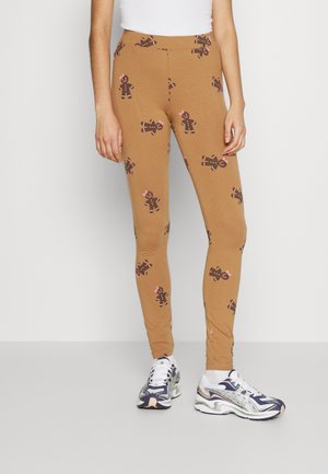 ONLXMAS ELFI LIFE - Leggings - toasted coconut