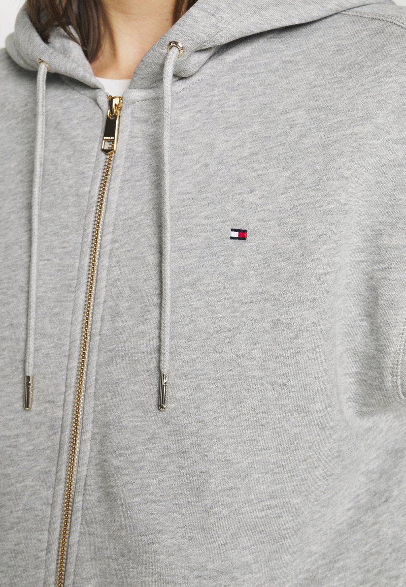 Tommy Hilfiger RELAXED FULL ZIP HOODIE Sweatjakke - light grey heather/grå - Zalando.dk