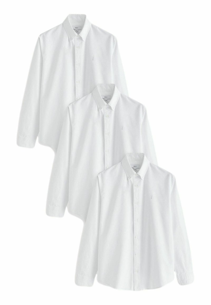 Next LONG SLEEVE  3 PACK - REGULAR FIT - Hemd - white