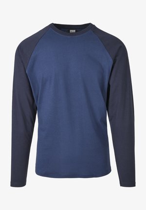 Urban Classics, RAGLAN CONTRAST LS - Langarmshirt - darkblue/midnightnavy
