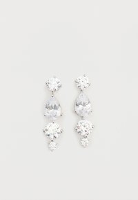 EARRINGS - Auskarai - rhodium plated-coloured