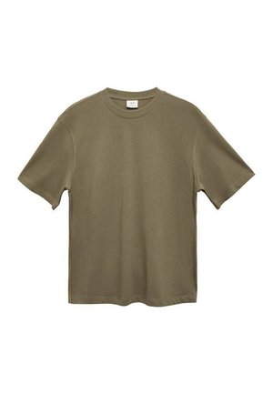 Mango Basic T-shirt - khaki