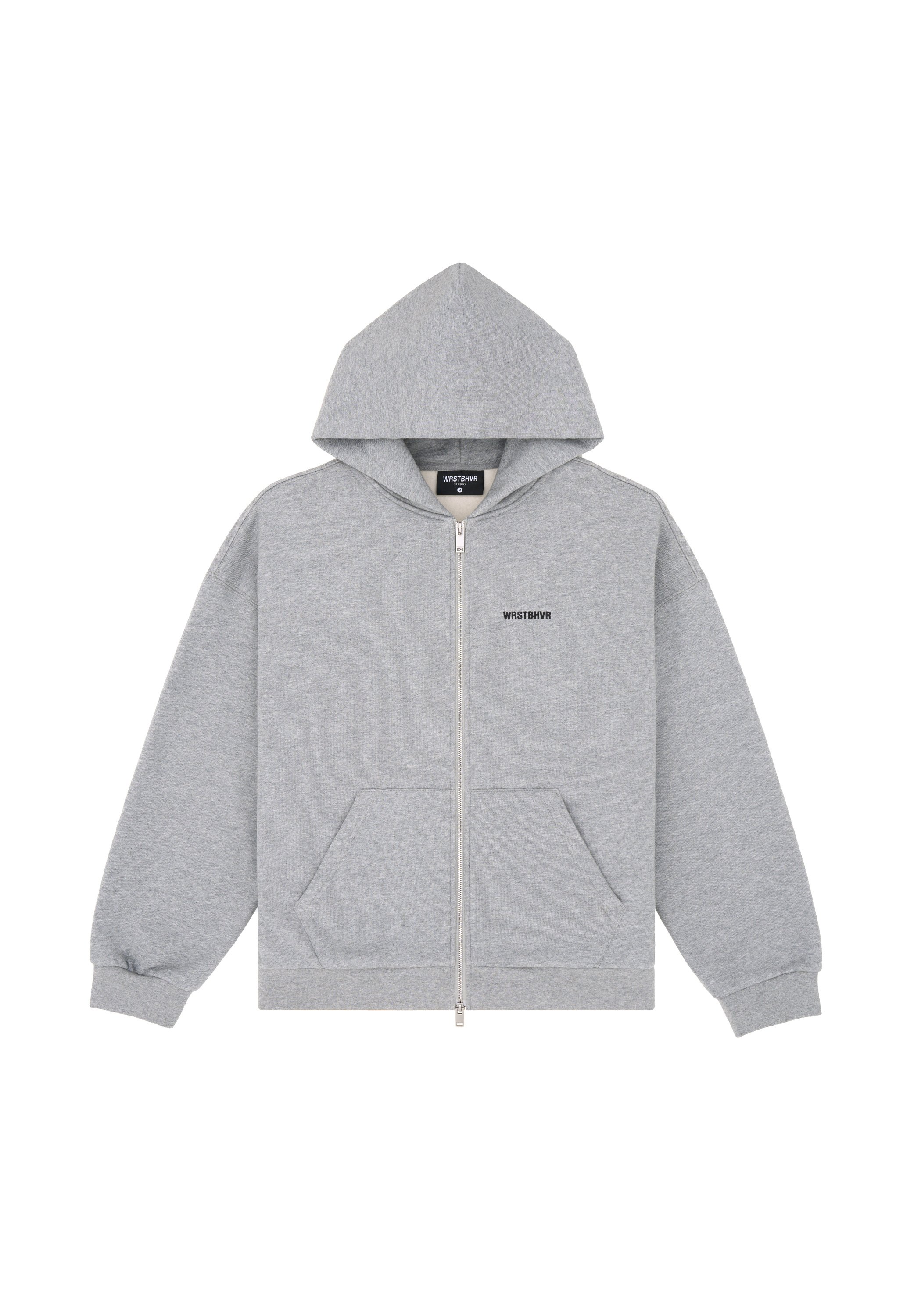 WRSTBHVR DIAGO V2 HOODED - Zip-up sweatshirt - gray melange/grey