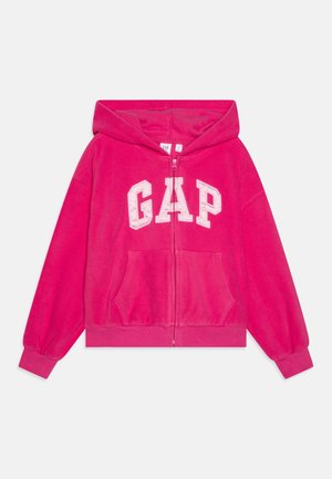 GAP KIDS ARCH LOGO ZIP HOODIE - Casaco polar - happy pink