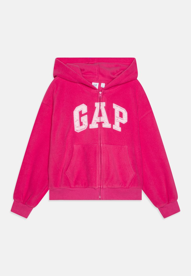 GAP KIDS ARCH LOGO ZIP HOODIE - Flīsa jaka - happy pink