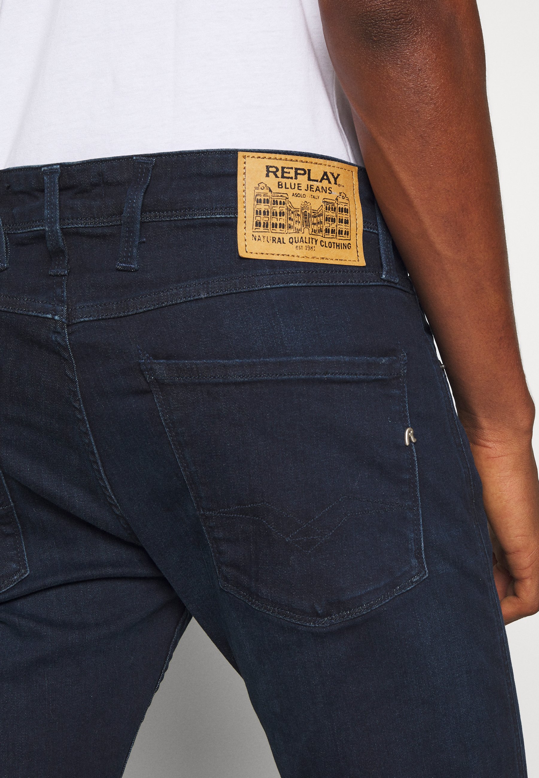 Replay ANBASS - Slim fit jeans - dark blue/dark-blue denim - Zalando.co.uk