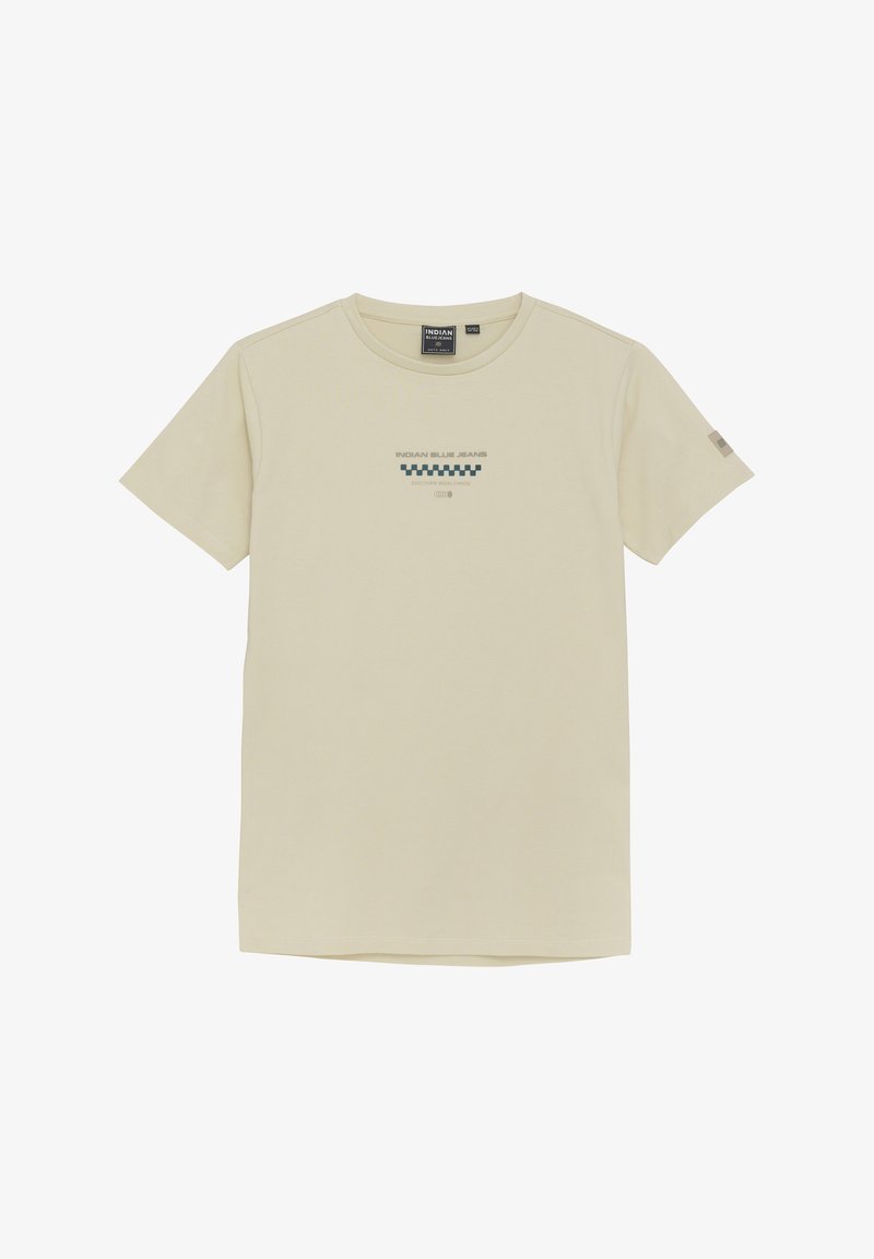 Indian Blue jeans CHEST - Print T-shirt - sandshell