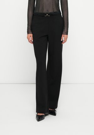 ONLGALA LIFE BELT WIDE PANT PNT - Kalhoty - black