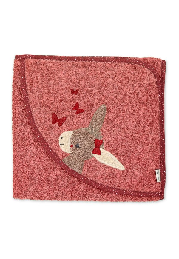 KAPUZENBADETUCH 100 X 100 CM EMMILY – Badetuch – hellrot