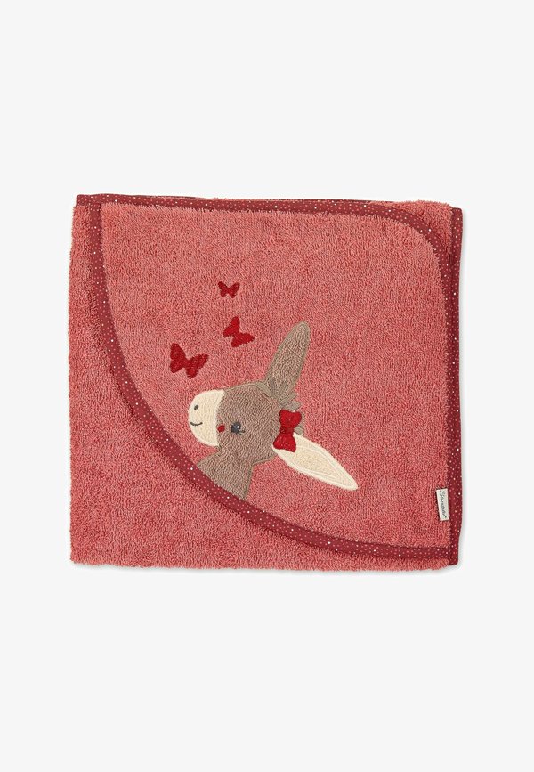 KAPUZENBADETUCH 100 X 100 CM EMMILY – Badetuch – hellrot