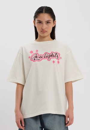 LOW LIGHTS STUDIOS® SPARKLE - Print T-shirt - ecru
