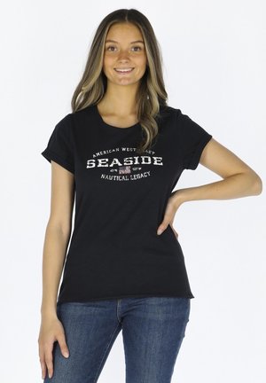 NAUTICAL - T-shirt imprimé - navy