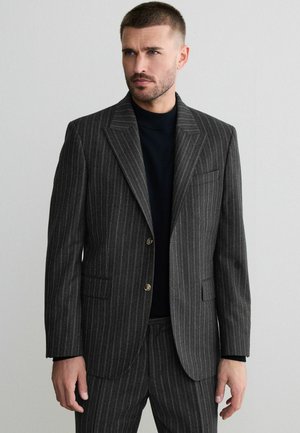 TAILORED FIT - SIGNATURE STRIPE EMPIRE MILLS BRITISH  - Anzugsakko - charcoal grey