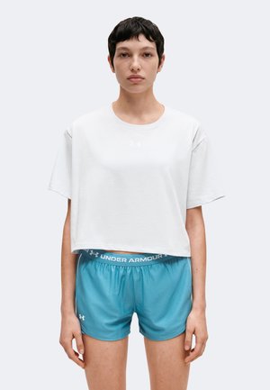 Under Armour, RIVAL BOXY TEE SOLID - T-shirt basique - distant gray medium heather/white