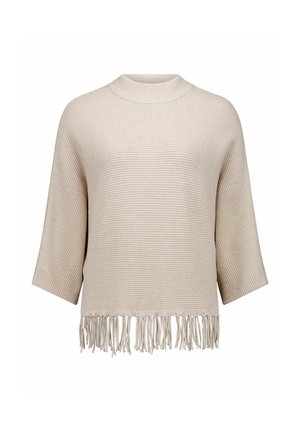 Betty Barclay, BETTY BARCLAY MIT FLEDERMAUSÄRMELN STRICKPULLOVER - Pullover - light beige melange