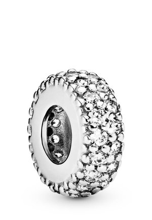 CLEAR SPARKLE SPACER - Charm - silver coloured