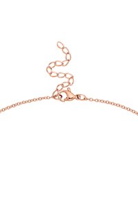 Bracciale in oro rosa con un design a catena delicata, un gancio a molla e un'estensione regolabile con maglie equidistanti.