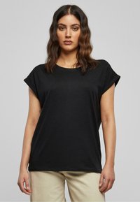 Urban Classics EXTENDED SHOULDER 3 PACK - Pamata T-krekls - black black black