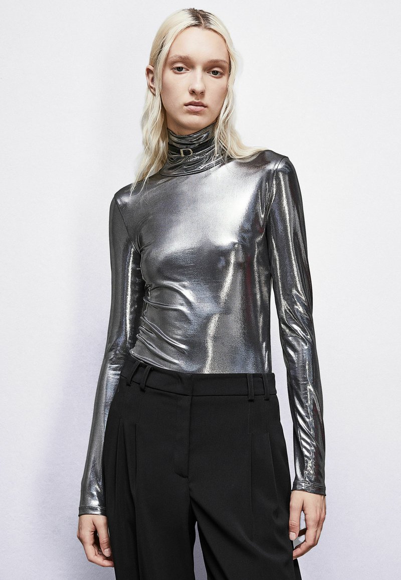 Patrizia Pepe Camisola de manga comprida - black silver