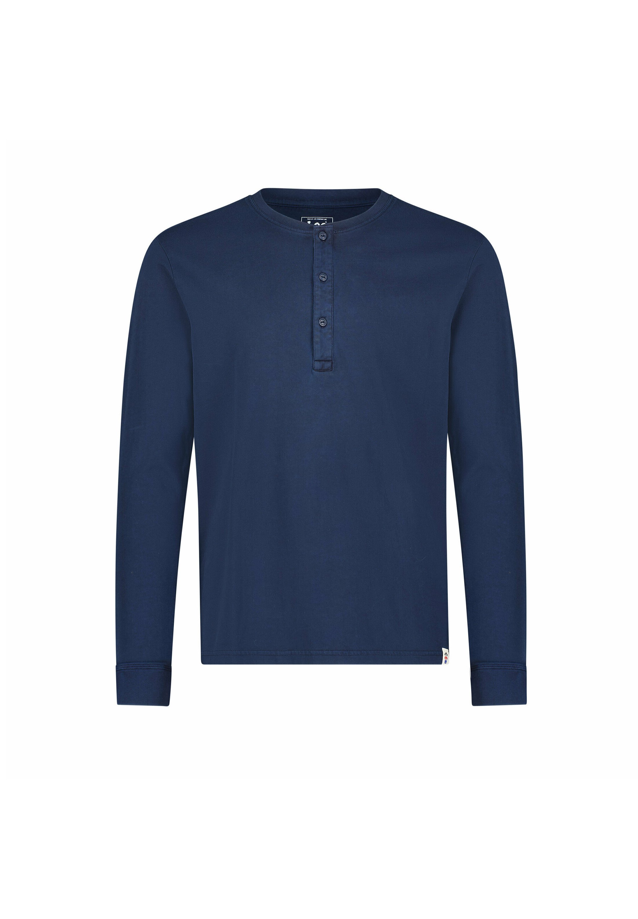 Lee LS HENLEY - Long sleeved top - inky blue/dark blue - Zalando