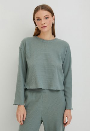 LONG SLEEVE CREW NECK - Camiseta de pijama - green