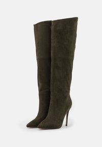Steve Madden DAKOTA - Botas de salto alto - olive