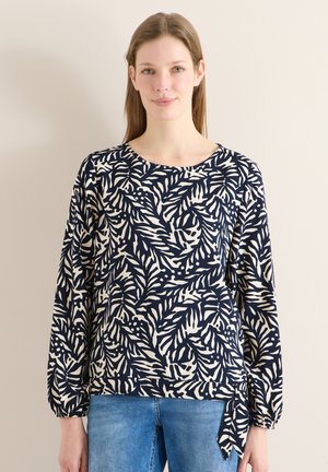 MIT KNOTEN - Bluse - blau