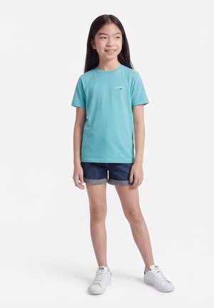 Quiksilver URBAN UNISEX - Triko s potiskem - aqua/solid
