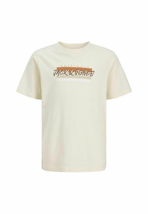 GEDRUCKT - Trükipildiga T-särk - antique white