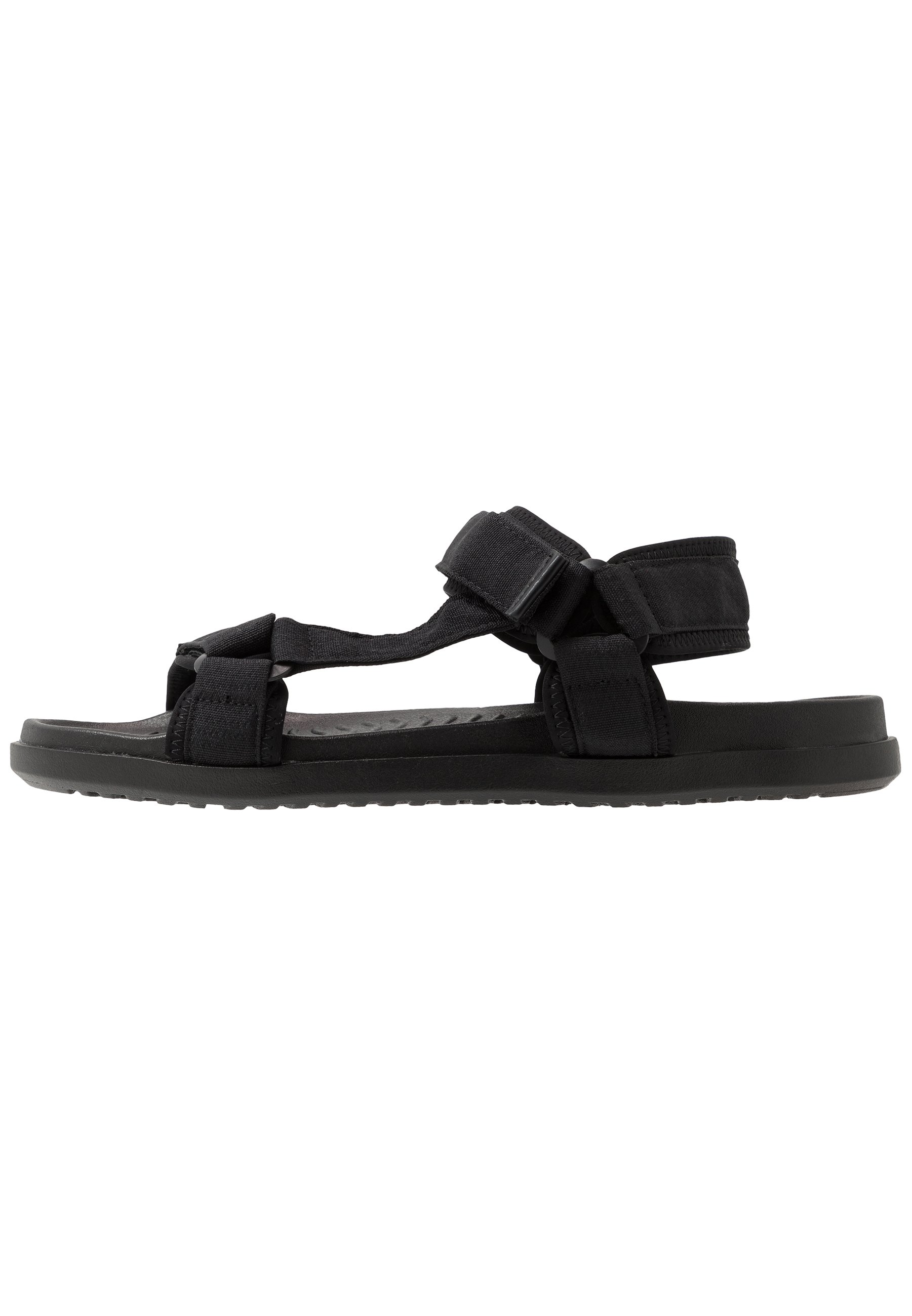 black walking sandals