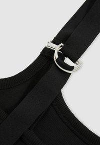 Reiss REGULAR FIT - ISABELLA STRETCH-D-RING STRAP  - Topp - black