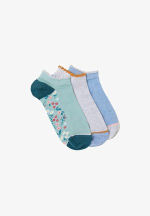 FatFace, 3 PAIRS OF TRAINER SOCKS - Sneaker-Socken - grey floral
