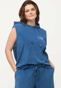 Ulla Popken Top - blue-mottled
