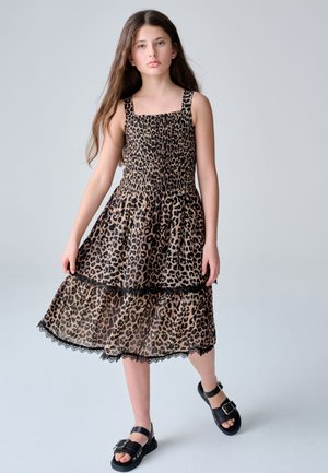 smALLSAINTS, REGULAR FIT - SHIRRED TIERED  - Freizeitkleid - leopard