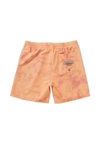 Pantaloni da bagno arancioni tie-dye realizzati in tessuto leggero, con una cintura elastica e una tasca posteriore con dettaglio del logo.