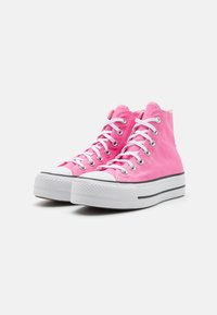 Converse CHUCK TAYLOR ALL STAR LIFT PLATFORM - Vysoké tenisky - pink/white/black