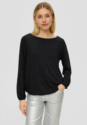 s.Oliver, Langarmshirt - schwarz