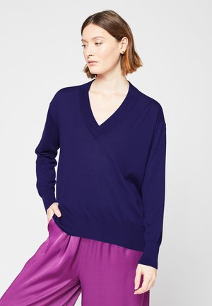 Rodier V-NECK LONG SLEEVES - Trui - violet foncé